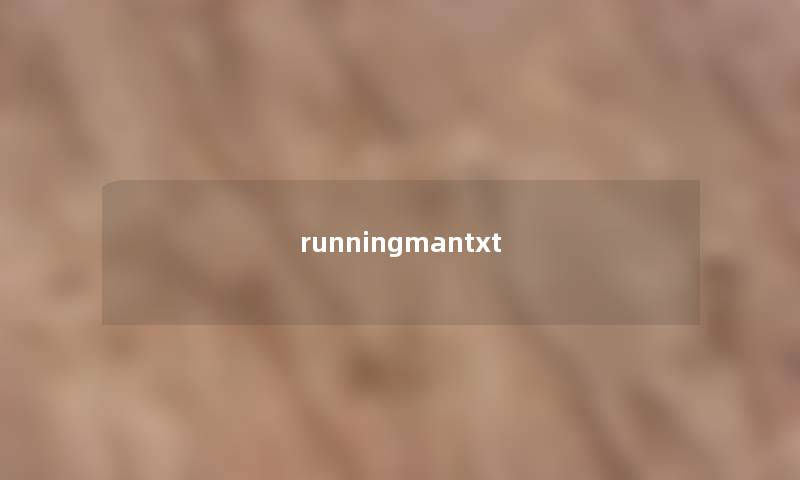 runningmantxt runningmantxt