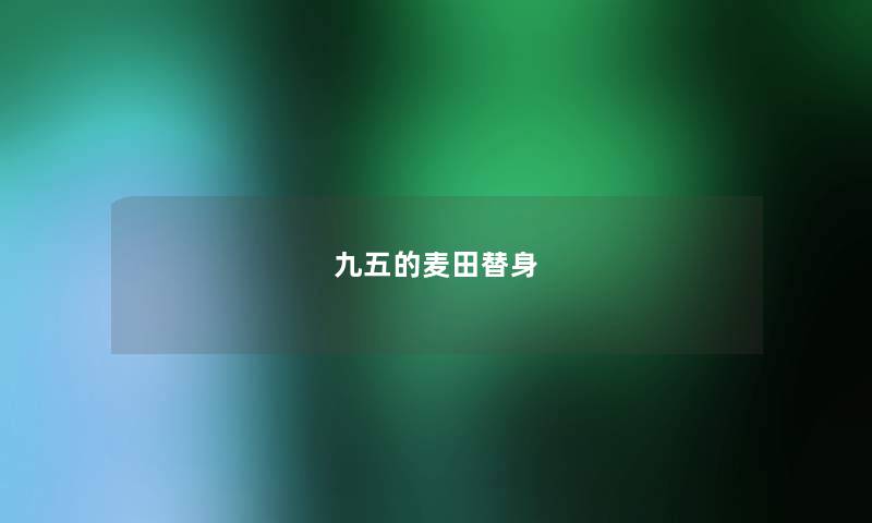 九五的麦田替身 九五的麦田替身