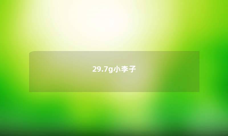 29.7g小李子 29.7g小李子