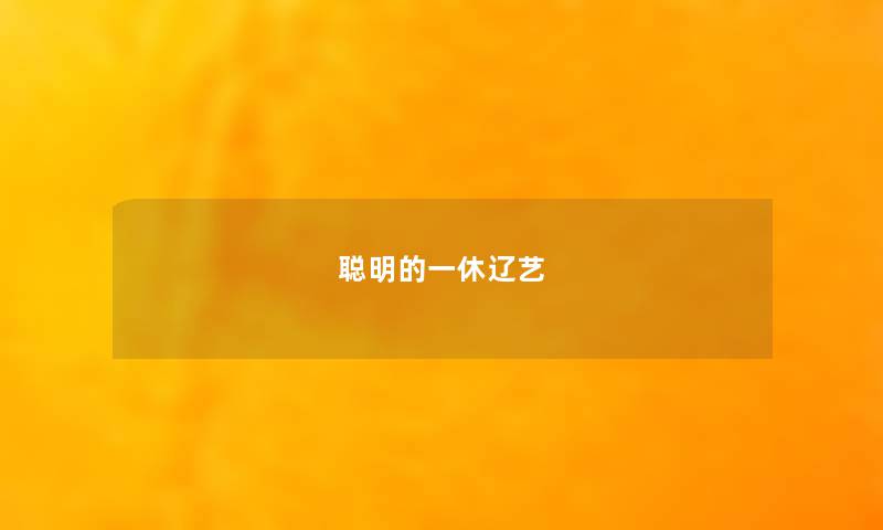 聪明的一休辽艺 聪明的一休辽艺