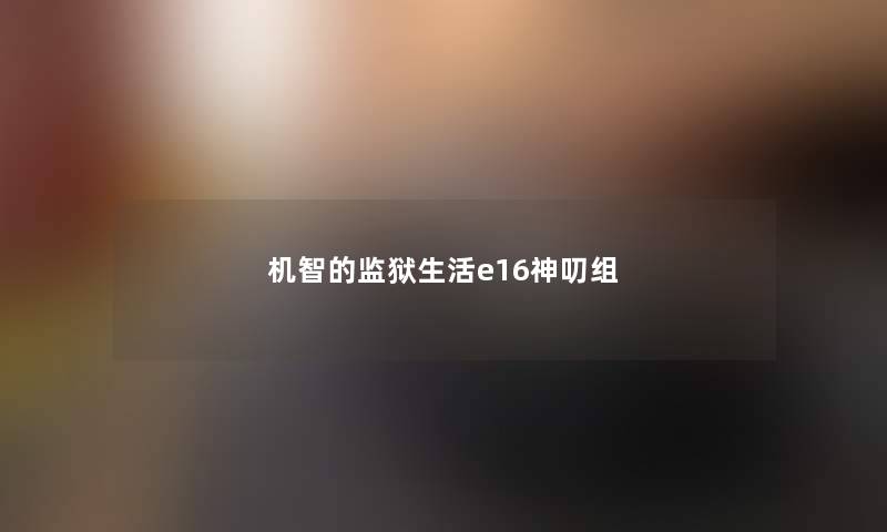 机智的监狱生活e16神叨组 机智的监狱生活e16神叨组